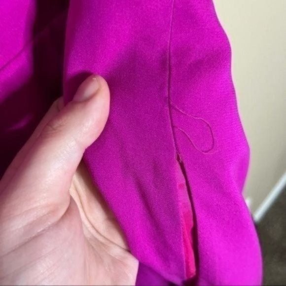 Anthropologie Jill Stuart Dress Size 12 Silk Blend Bow Sleeeveless Pink - Picture 8 of 8